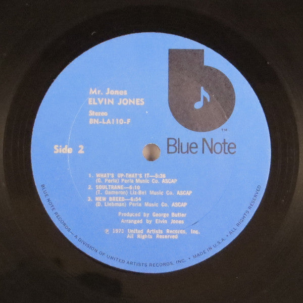 Elvin Jones : Mr. Jones (LP, Album, All)