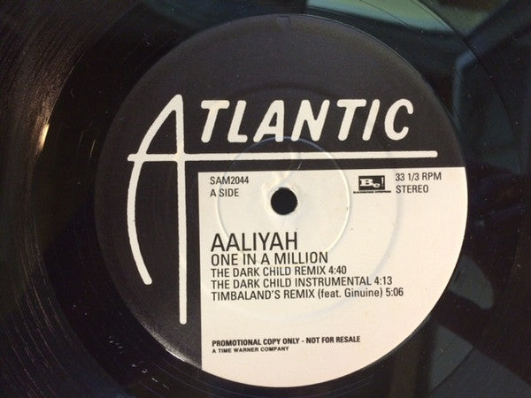 Aaliyah : One In A Million (Remixes) (12", Single, Promo)
