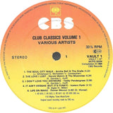 Various : Club Classics Volume 1 (LP, Comp)