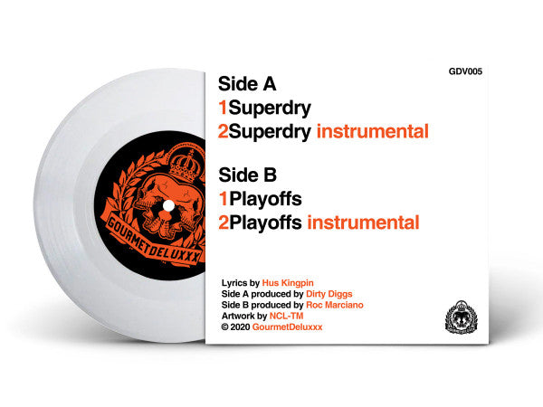 Hus Kingpin : Superdry  (7", Whi)