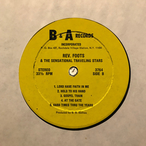 Rev. Roy Foots And The Sensational Traveling Stars : We Need Love (LP, Album)