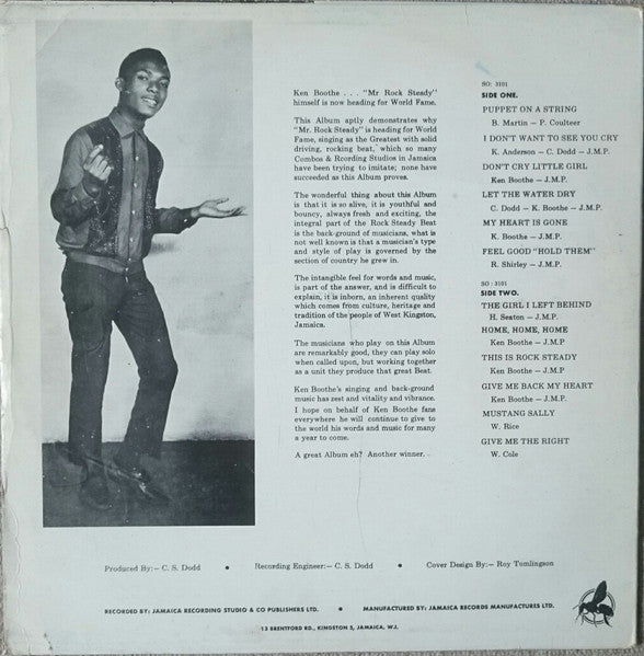 Ken Boothe, Various : Mr Rock Steady (LP, Comp, MP)