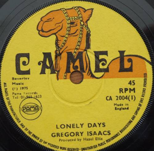 Gregory Isaacs / G.G. Allstars : Lonely Days / Lonely Dub (7", Sol)
