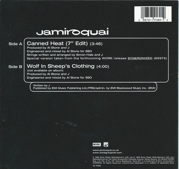 Jamiroquai : Canned Heat (7", Single, Ltd)