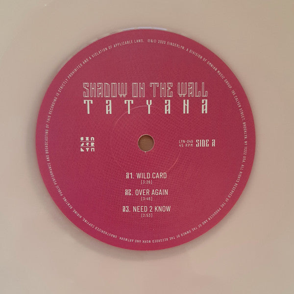 TATYANA (3) : Shadow On The Wall (12", EP, Club, Ltd, Num, Pin)