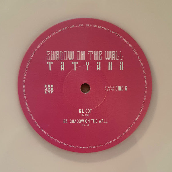 TATYANA (3) : Shadow On The Wall (12", EP, Club, Ltd, Num, Pin)