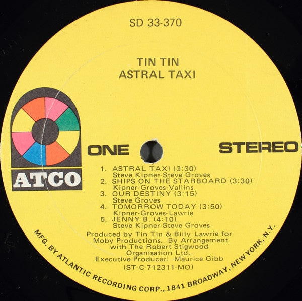 Tin Tin (5) : Astral Taxi (LP, Album, MO )