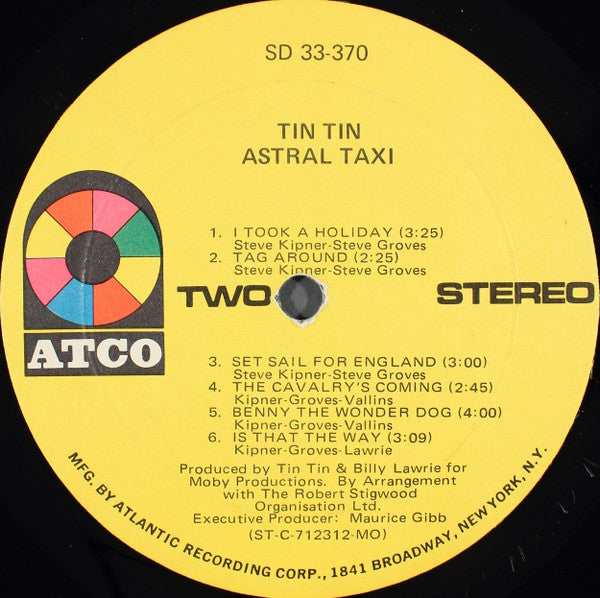 Tin Tin (5) : Astral Taxi (LP, Album, MO )