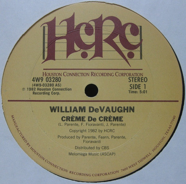 William DeVaughn : Crème De Crème (12")