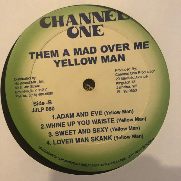 Yellowman : Them A Mad Over Me (LP, Album, RE)