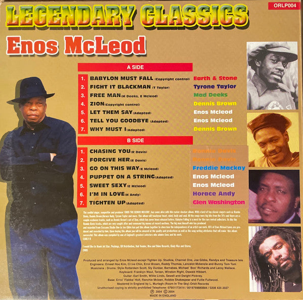 Enos McLeod : Legendary Classics (LP, Album)