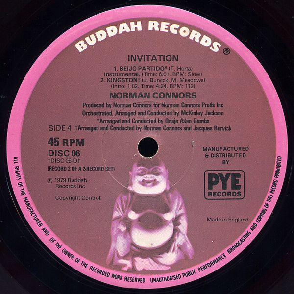 Norman Connors & The Starship Orchestra : Invitation (2x12", Gat)