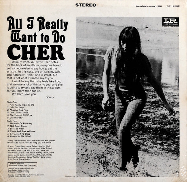 Cher : All I Really Want To Do (LP)
