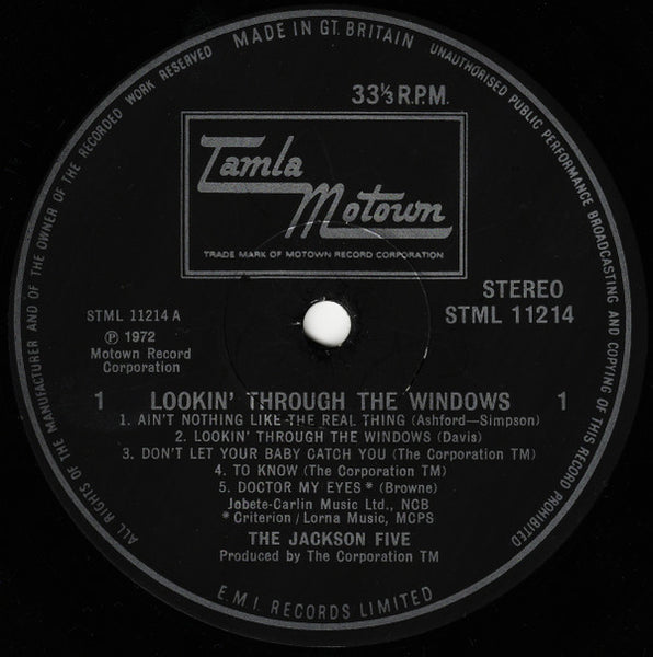 The Jackson 5 : Lookin' Through The Windows (LP, Album)