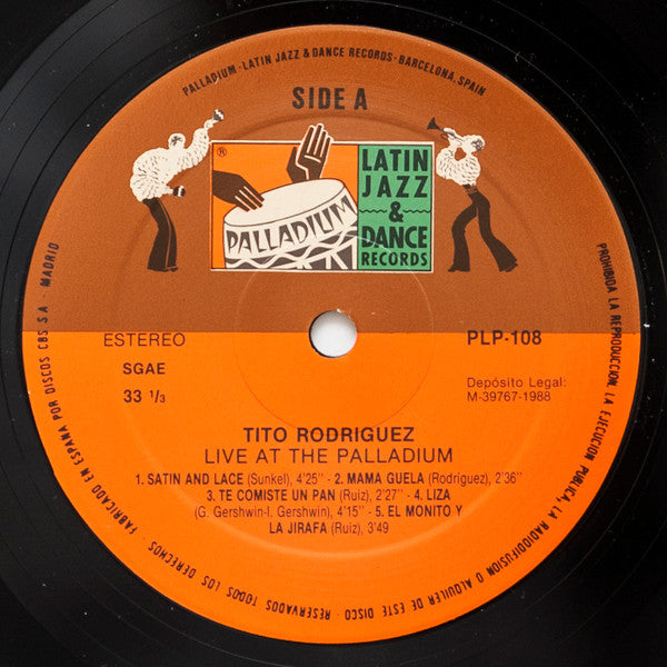 Tito Rodriguez & His Orchestra : Live At The Palladium (LP, Album, RE)