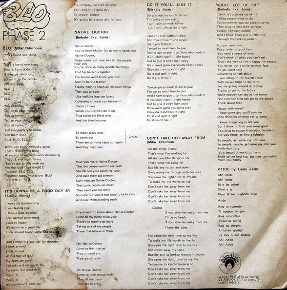 Blo : Phase II (LP, Album)
