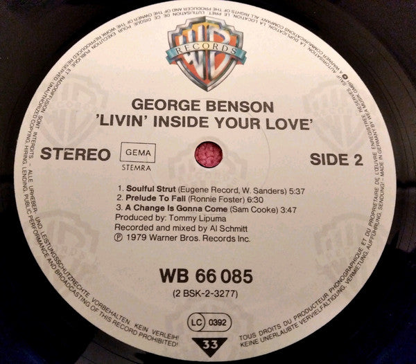 George Benson : Livin' Inside Your Love (2xLP, Album, RE, Gat)