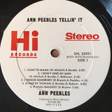 Ann Peebles : Tellin' It (LP, Album, Bes)