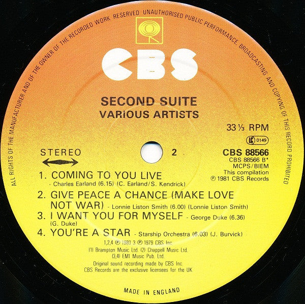 Various : Second Suite (2xLP, Comp, P/Mixed)
