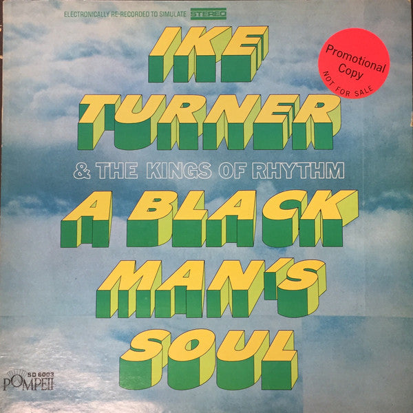 Ike Turner's Kings Of Rhythm : A Black Man's Soul (LP, Album, Promo, PR )