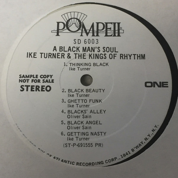 Ike Turner's Kings Of Rhythm : A Black Man's Soul (LP, Album, Promo, PR )