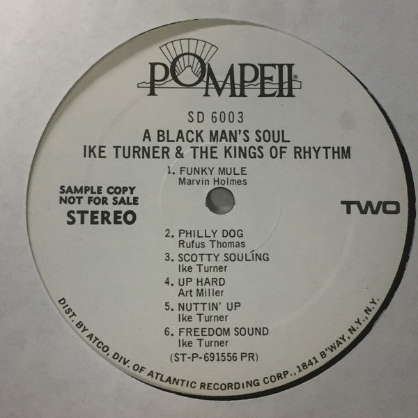 Ike Turner's Kings Of Rhythm : A Black Man's Soul (LP, Album, Promo, PR )