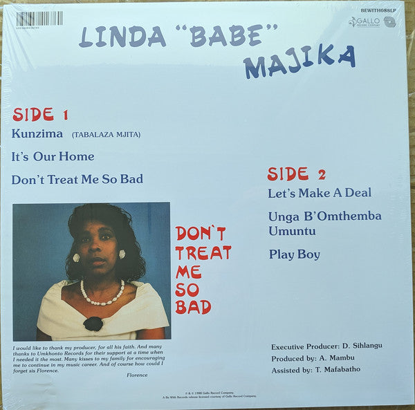 Linda "Babe" Majika* : Don't Treat Me So Bad (LP, Album, RE)
