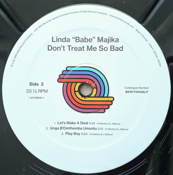 Linda "Babe" Majika* : Don't Treat Me So Bad (LP, Album, RE)