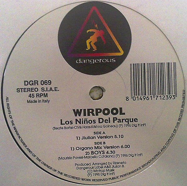 Wirpool : Los Niños Del Parque (12")
