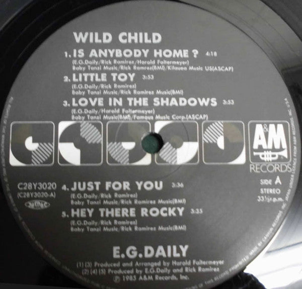 E.G. Daily : Wild Child (LP, Album, RE)