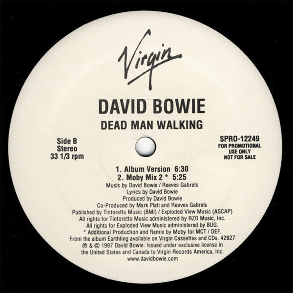 David Bowie : Dead Man Walking (12", Promo)