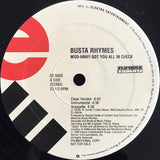 Busta Rhymes : Woo-Hah!! Got You All In Check (12", Single, Promo)