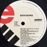 Busta Rhymes : Woo-Hah!! Got You All In Check (12", Single, Promo)