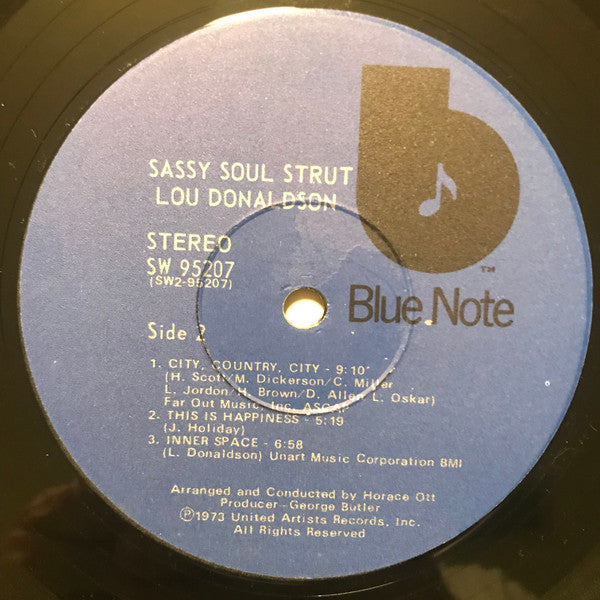 Lou Donaldson : Sassy Soul Strut (LP, Album, Club)