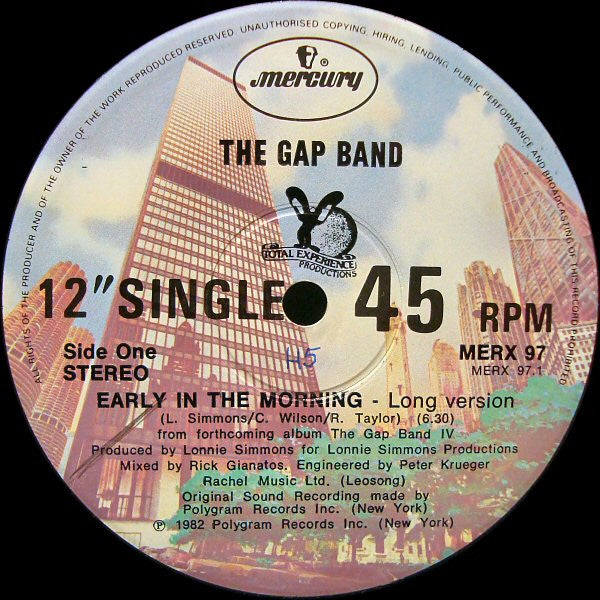 The Gap Band : Early In The Morning (12", Single)