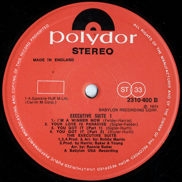 Executive Suite : Executive Suite 1 (LP, Album)