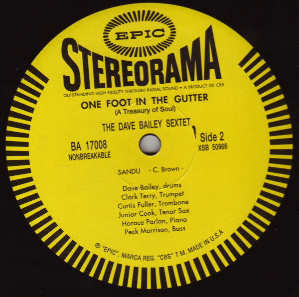 The Dave Bailey Sextet : One Foot In The Gutter: A Treasury Of Soul (LP, Album, RE, RM)