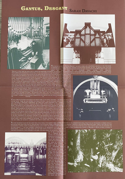 Sarah Davachi : Cantus, Descant (2xLP, Album, Ltd, Cle)