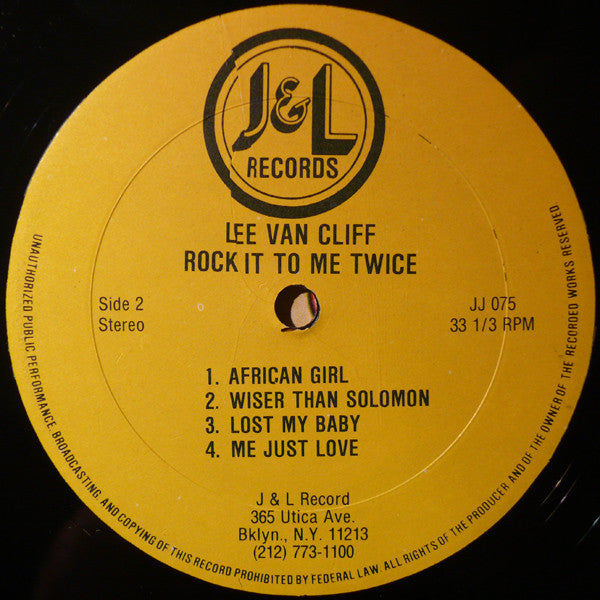Lee Van Cliff* : Rock It To Me Twice (LP, Album)