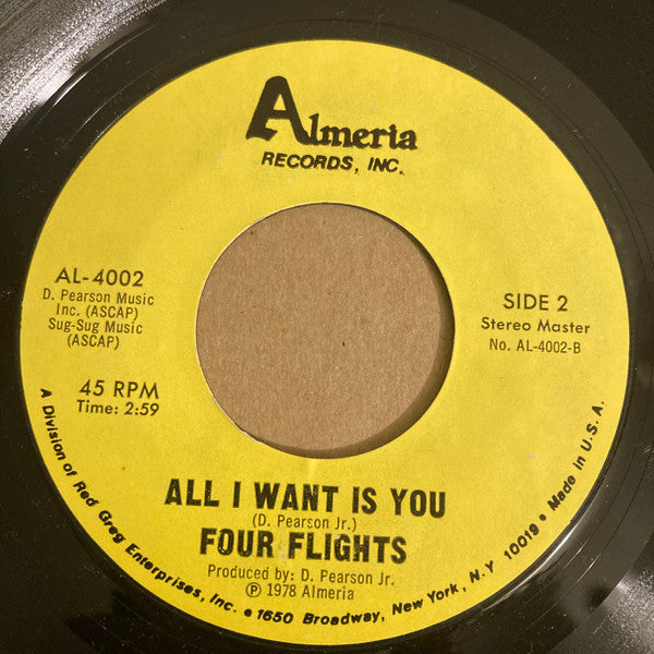 Four Flights : All I Want Is You (7")