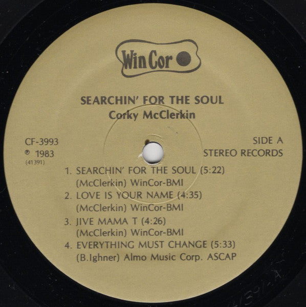 Corky McClerkin : Searchin' For The Soul (LP, Album)