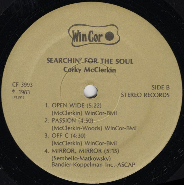 Corky McClerkin : Searchin' For The Soul (LP, Album)