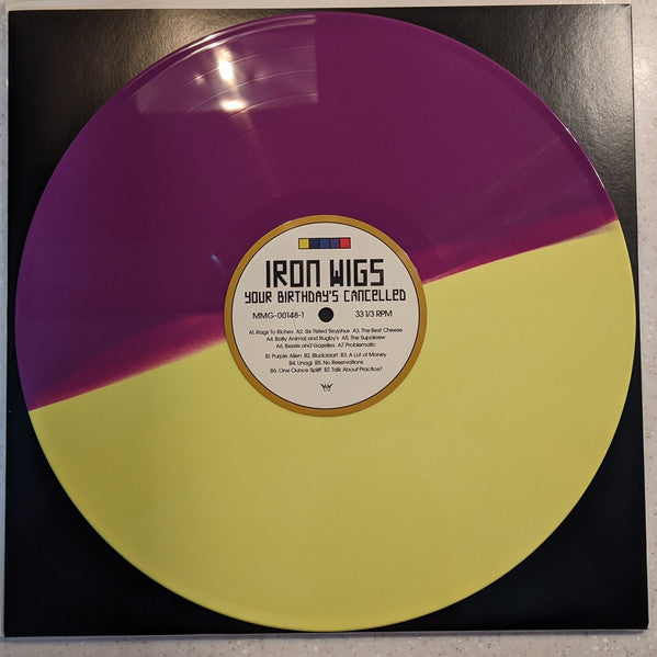 Iron Wigs : Your Birthday's Cancelled (LP, Album, Gri)
