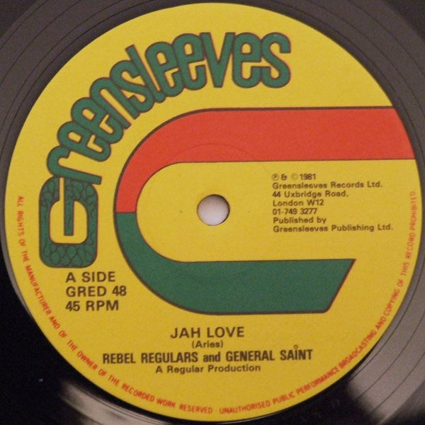 The Regulars And General Saint : Jah Love (12")