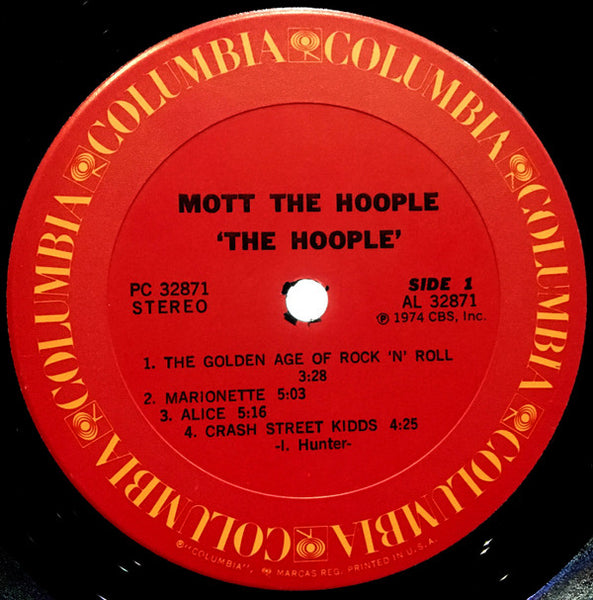 Mott The Hoople : The Hoople (LP, Album, Ter)