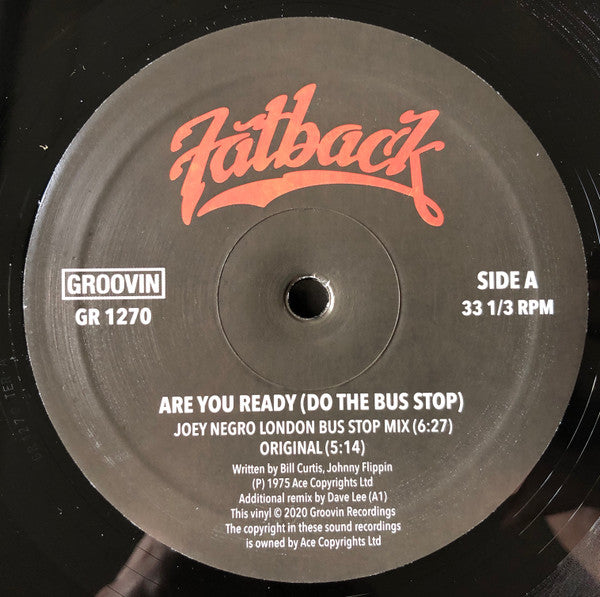 The Fatback Band : (Are You Ready) Do The Bus Stop (12")