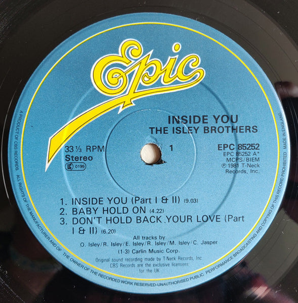 The Isley Brothers : Inside You (LP, Album)