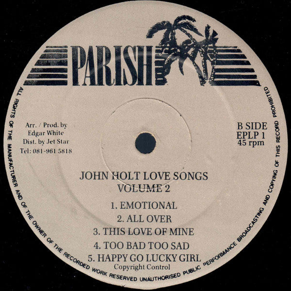 John Holt : Love Songs Volume 2 (LP)