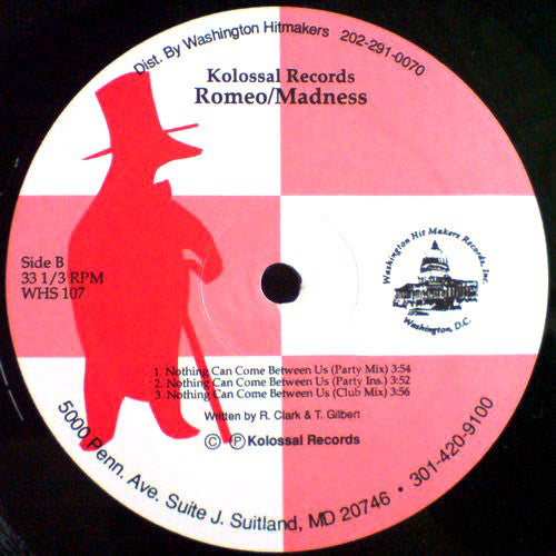 Romeo/Madness : Nothing Can Come Between Us (12")