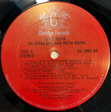 Bo Kirkland And Ruth Davis : Bo & Ruth (LP, Album)